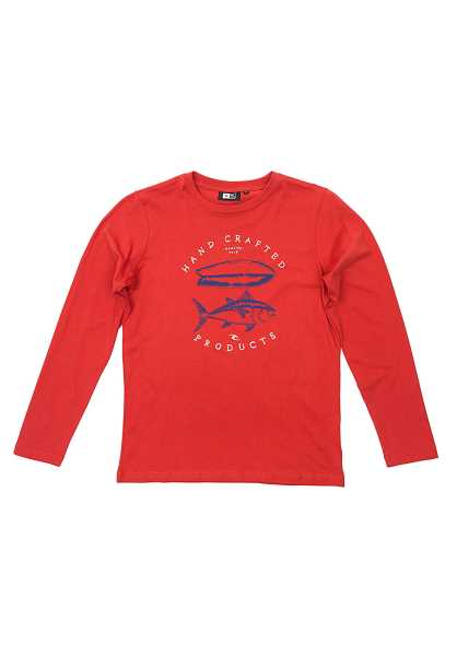 Rip Curl Tuna - Rosso Bambini Estate T-Shirts (N2772)